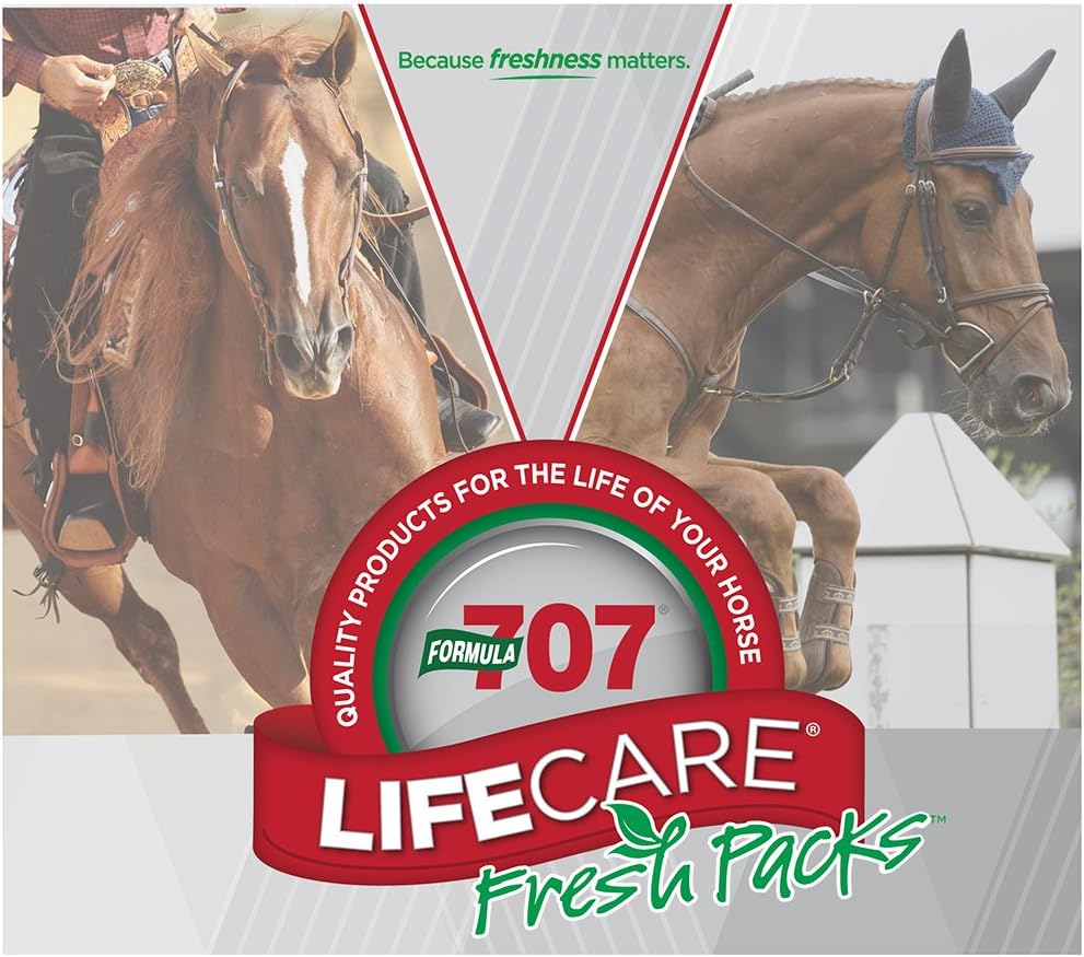 Formula 707 Joint 6in1 + Daily Essentials Combo Fresh Packs Equine Supplement, 28 Day Supply: Green-Lipped Mussel, Glucosamine, Chondroitin, Collagen, Bromelain & MSM + Complete Vitamins