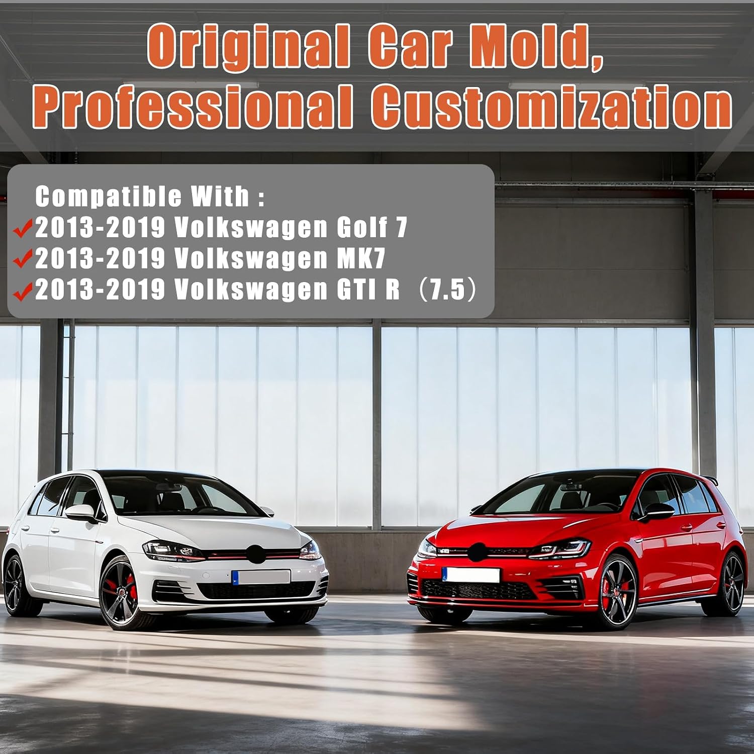 2 PCS Rear Window Louver Cover for V-W Volk/swagen Golf7 MK7 7.5 GTI R 2013-2019, Carbon Fiber Side Window Louvers Air Vent Shade Cover Blinds Sporty Trim, Car Exterior Decoration Accessories