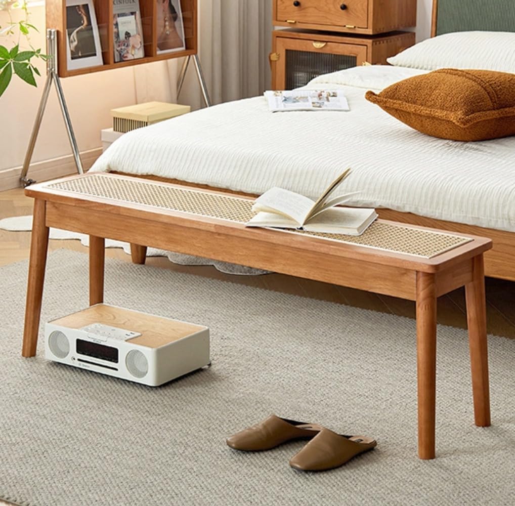 ✿ナチュラルラタンの風合い✿収納付き1人掛けベンチ♪ ✿ナチュラルラタンの風合い✿収納付き1人掛けベンチ♪ ラタン ベンチ