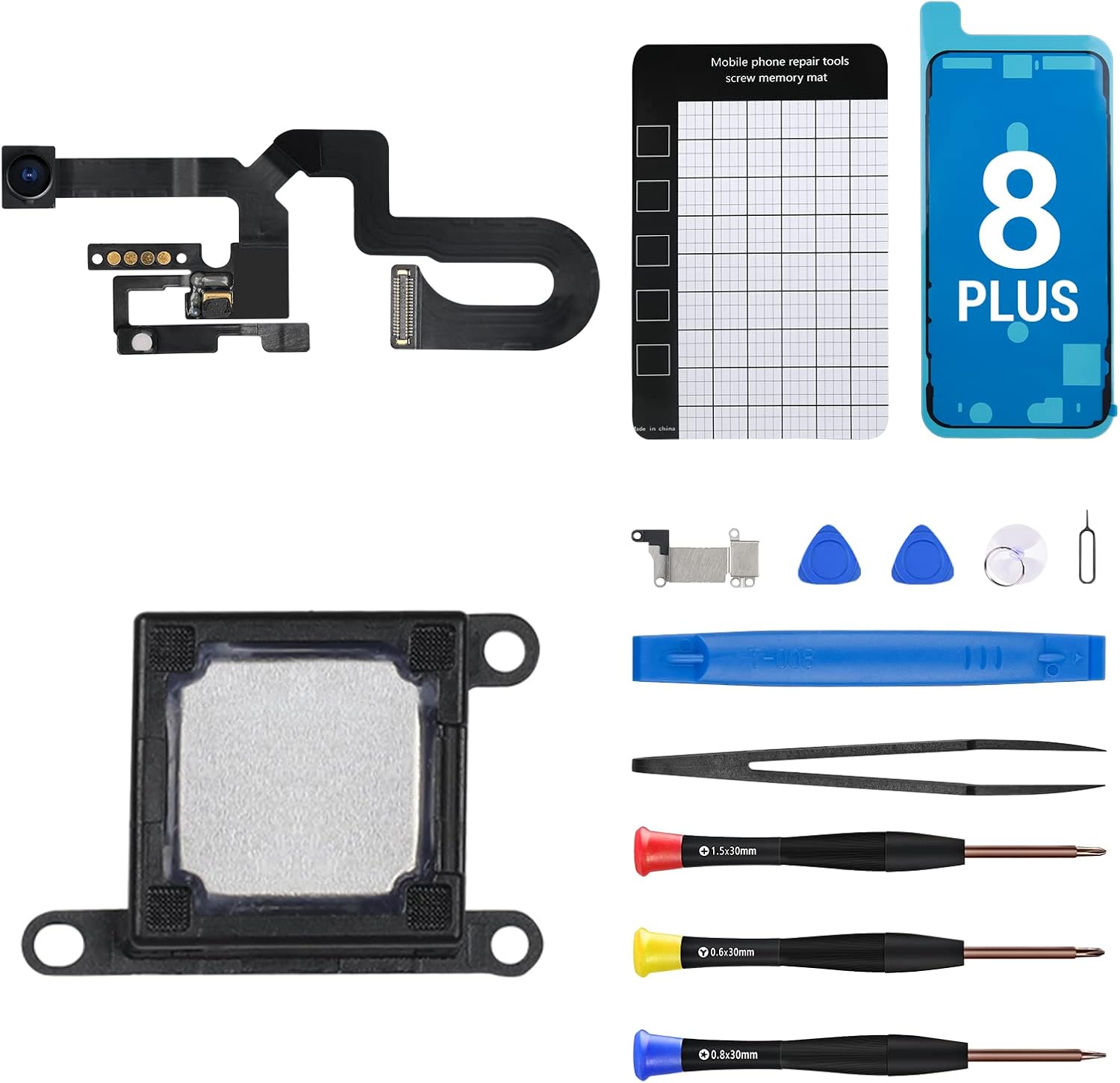 for iPhone 8 Plus Ear Speaker Replacement Repair Earpiece 7MP New Front