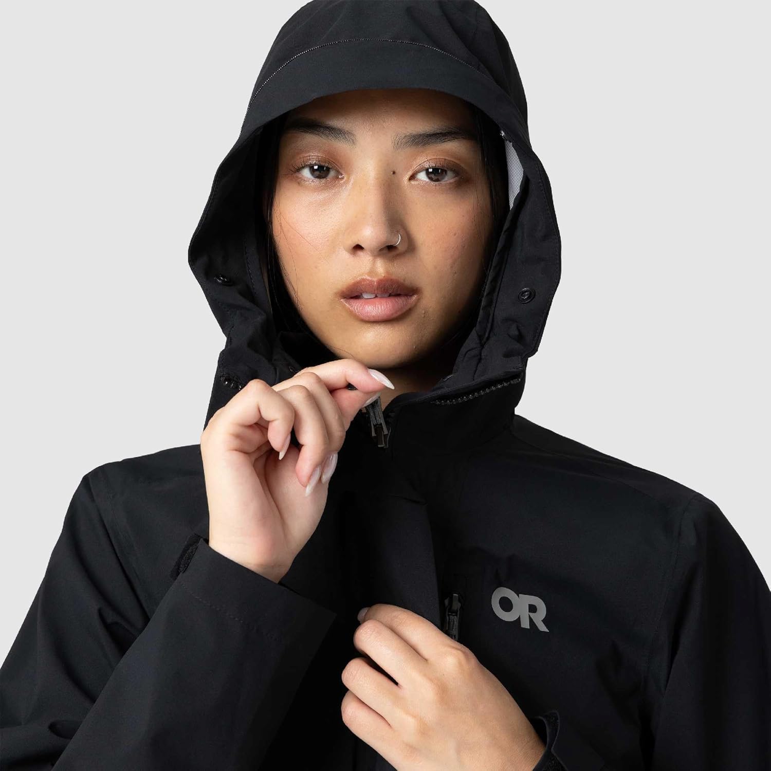 Outdoor Research Women's Stratoburst Stretch SE Jacket | Waterproof & Windproof Breathable Rain Jacket, Stow In Collar Hood