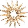 Gold Sun Brooch Pin, Fashion Sunshine Collar Pin Gold Metal Sun Lapel Pins for Suit Hat Dress Clothing Accessories