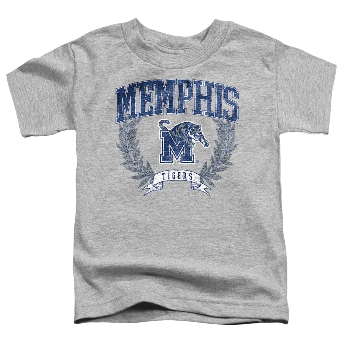 LOGOVISION University of Memphis Laurels Dark Kids T Shirt (3) for Toddler Boys and Girls, Athletic Heather