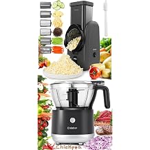 Electric Rotary Cheese Grater and Multifunctional Food Processor
