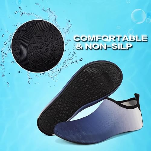 Miniatura 4 de YALOX - Zapatos de agua para deportes al aire libre, playa, natación, acuáticos, secado rápido, zapatos tipo calcetines, calzado descalzo para surf,