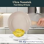 M MELENTA Pots et Pan Set Non Stick, 11pcs Ensemble de cuisine en céramique non toxique, kit de cuisine à induction, ensemble de cuisine avec casserole, poêle, casserole, 100% PFOA Gratuit, crème