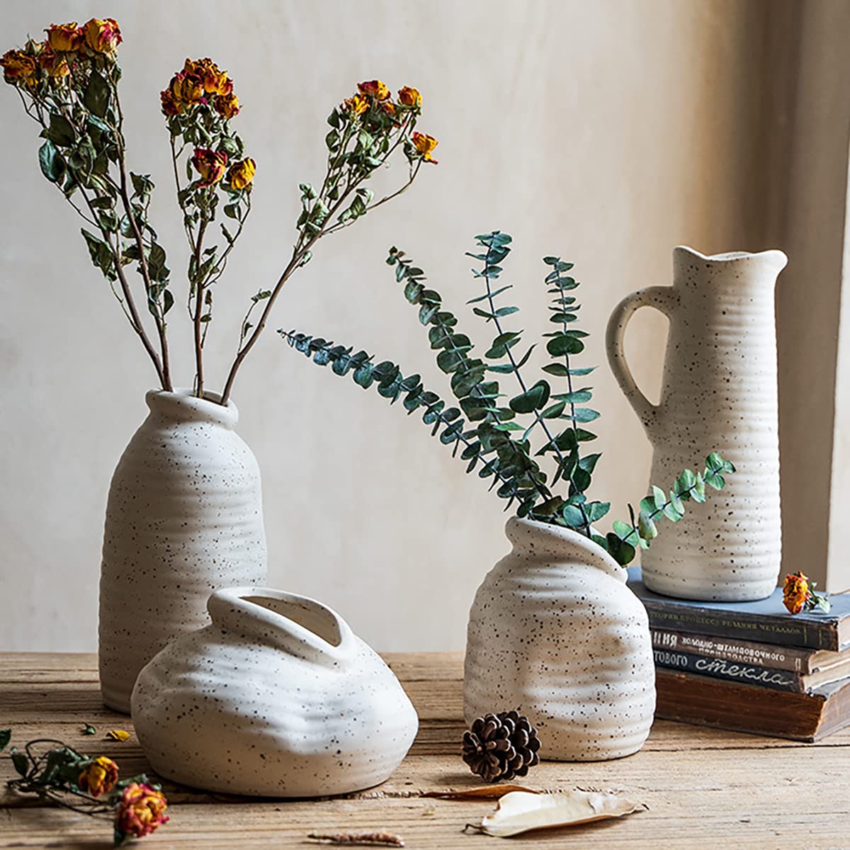 Amazon.com: MIXXON Nordic Vintage Porcelain Vase, Living