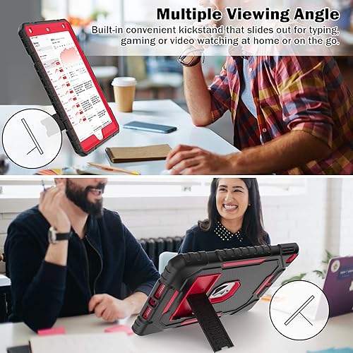 Miniatura 4 de Funda para iPad de 987 generación 202120202019 (10.2 pulgadas), resistente grado militar, a prueba de golpes, resistente, funda protectora de 10.2