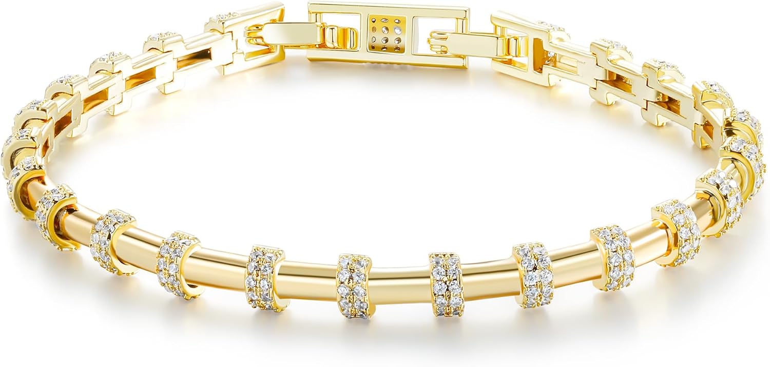 14K Gold Plated Bracelet for Women Men Stackable Wheat Chain | Gold Jewelry | Precious thin bracelet| Suitable for 6.5-7.5 inch