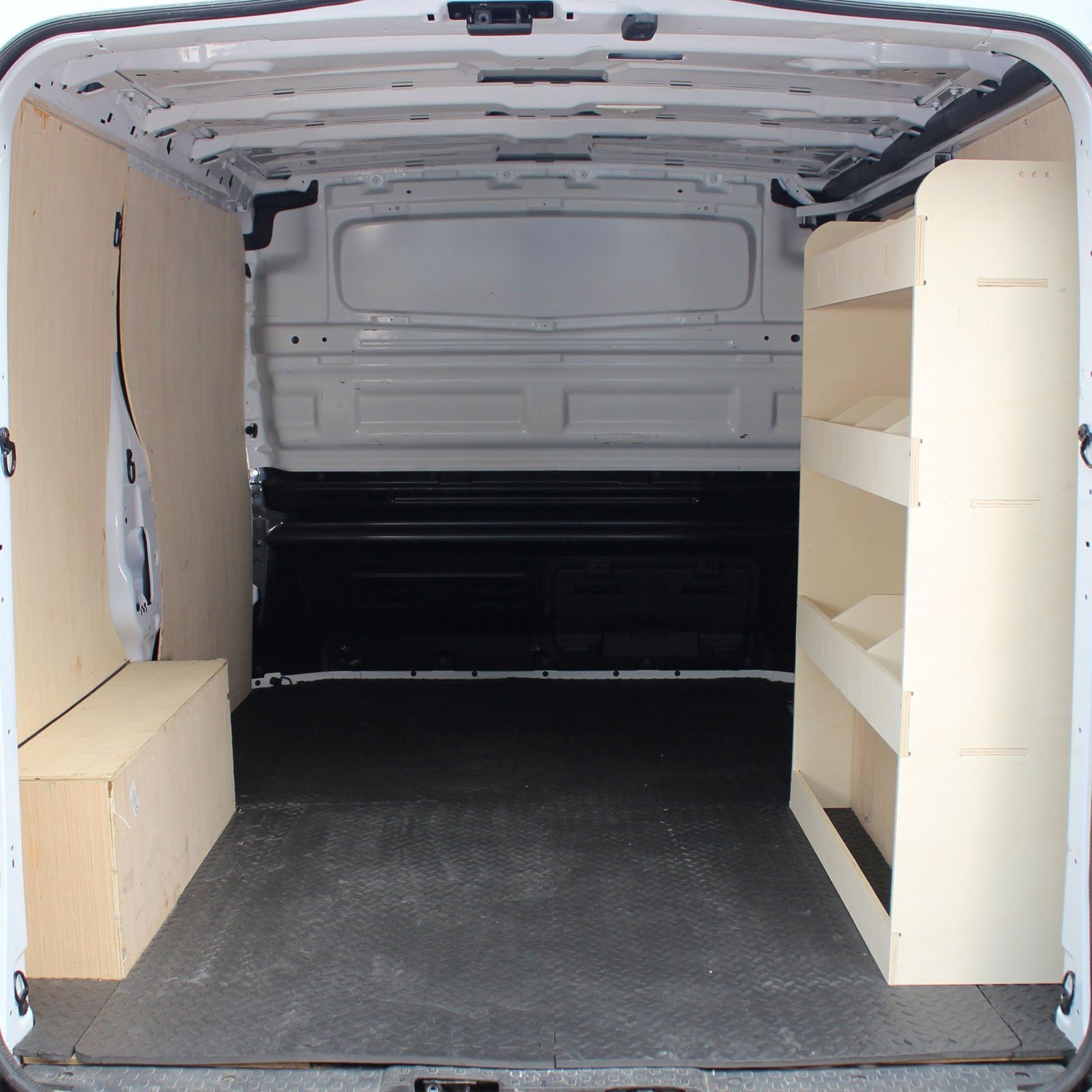 Vanify Estanterías para Furgonetas - Se Ajusta a Renault TRAFIC L1 2015+ Estantería Trasera para el Lado del Pasajero