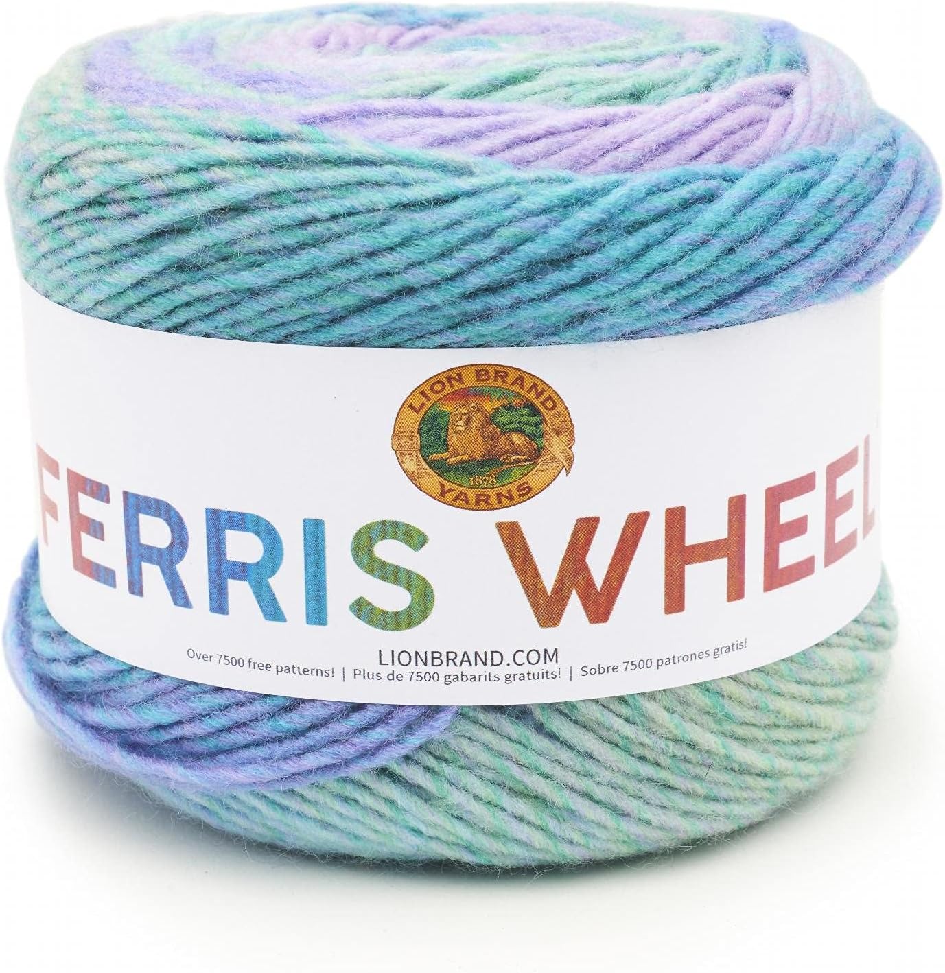 Lion Brand Yarn Ferris Wheel Yarn, Cotton Candy