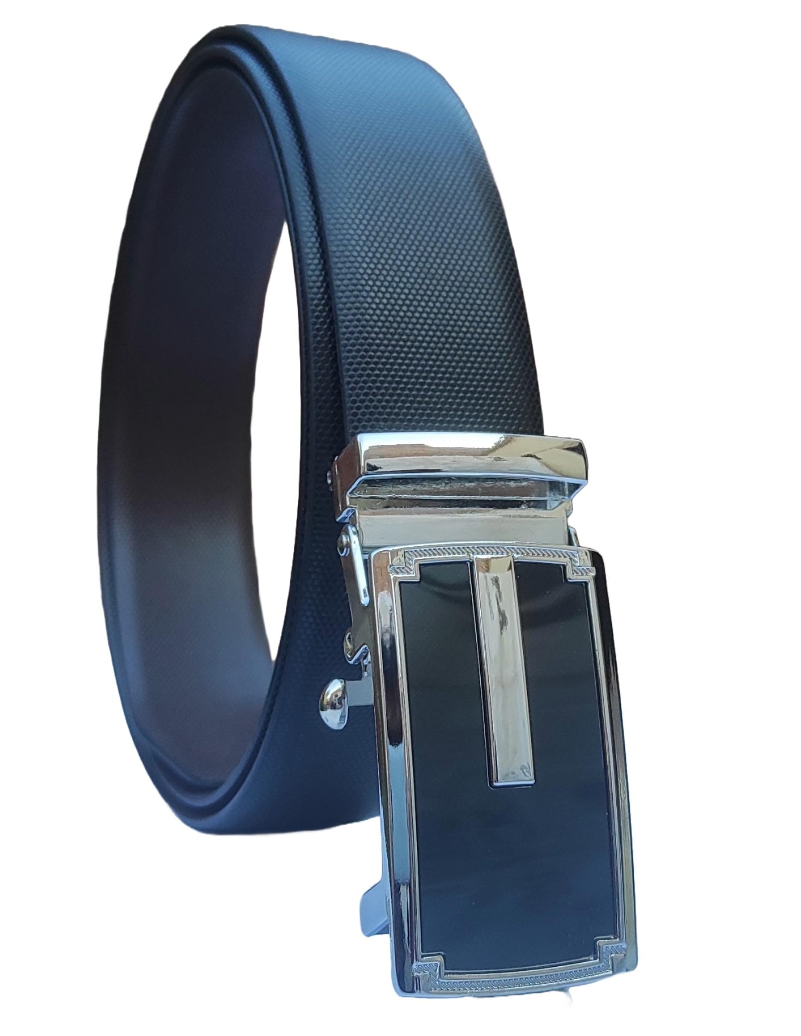 Auto Lock Belt for Men Vegan Leather Reversible | Automatic Buckle Belts | No holes Belt for Men | MALB_1-image-37