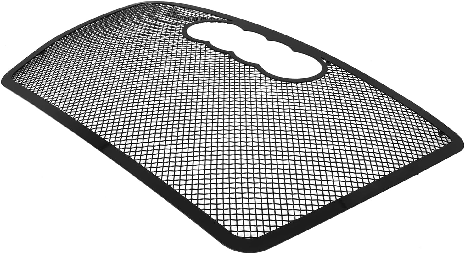 APS Premium Stainless Steel Black Mesh Grille Grill Insert Compatible with Q7 2007 2008 2009 2010 2011 2012 2013 2014 2015 Main Upper N19-H73557B