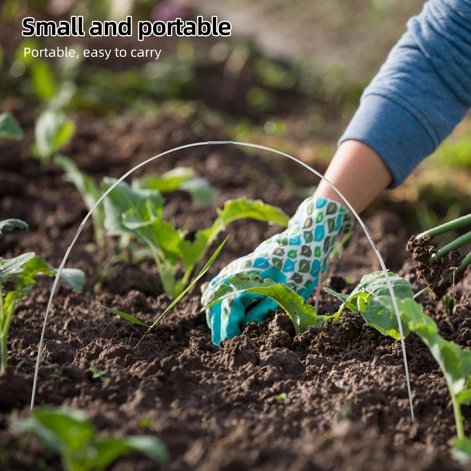 Aros de Invernadero para Túnel de Cultivo DIY con Soporte Estable