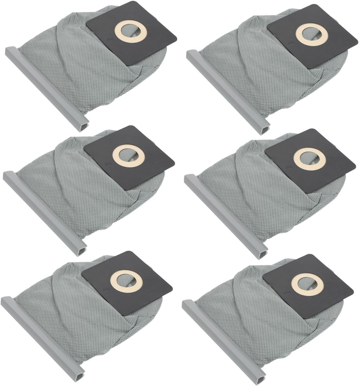 6pcs Polyester Replacement Vacuum Cleaner Bags High Efficiency Rubbish Bag for Dust Collection Compatible with Models Design for Allergies and Home Cleaning