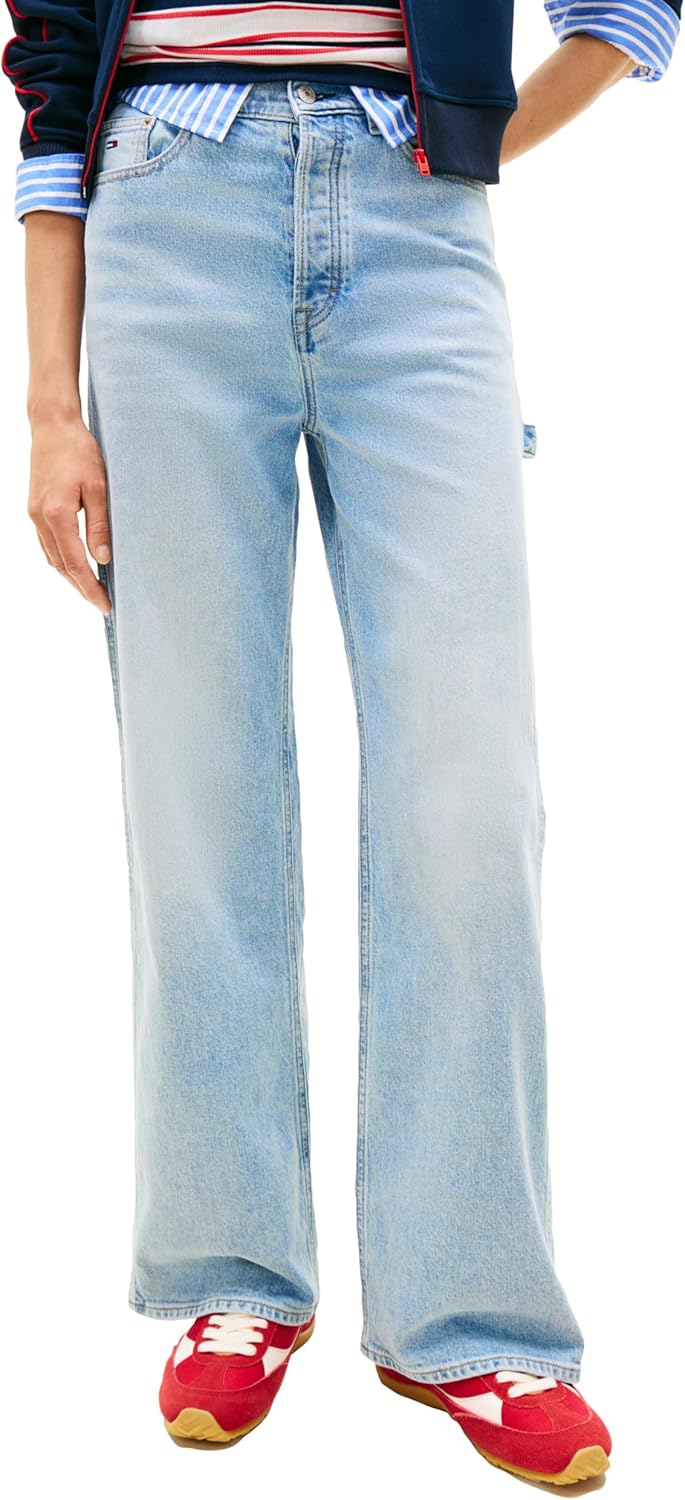 Tommy Jeans Women's Claire High Rise Wide Leg Jeans