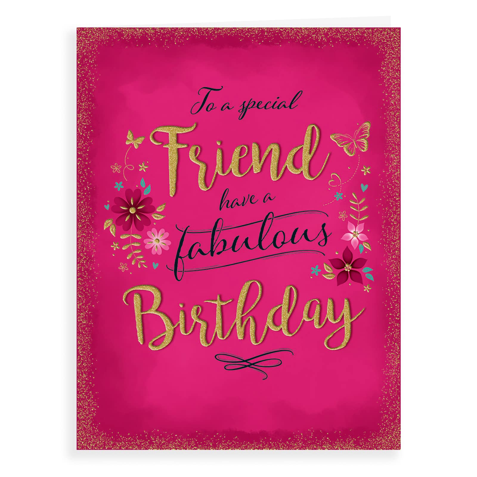 Piccadilly Greetings Modern Birthday Card Friend F - 8 x 6 inches