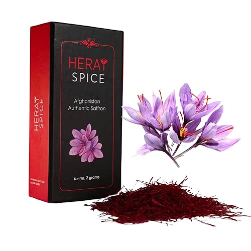 Miniatura 11 de Heray Azafrán, hilos de safrán afgano prémium (calidad Super Negin A +) hilo rojo fresco puro, especias doradas para bouillabaisse, risotto, paella