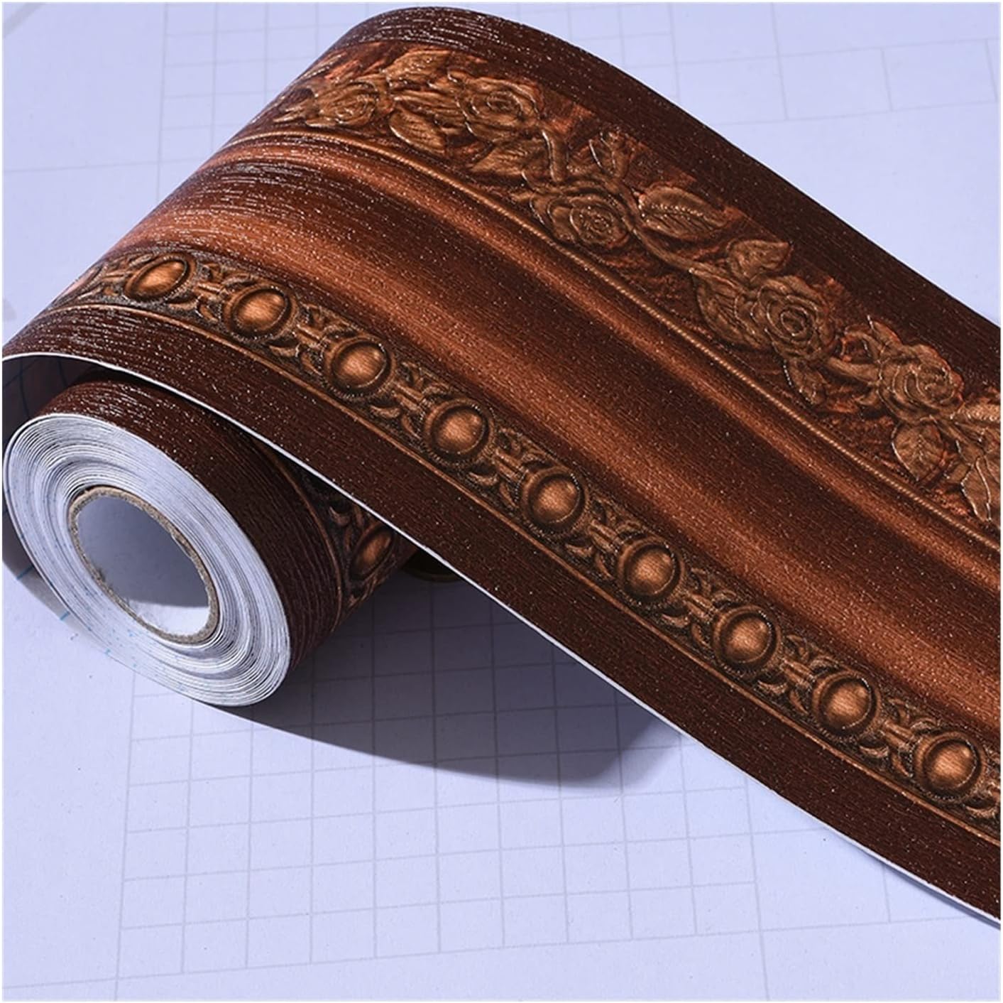 Wallpaper Borders,Wallpaper Borders Self Adhesive Wall Sticker Self-Adhesive Panels Ceiling Baseboard Decoration Kitchen Bathroom Bedroom Corner Windowsill Waterproof Wallpaper(9)