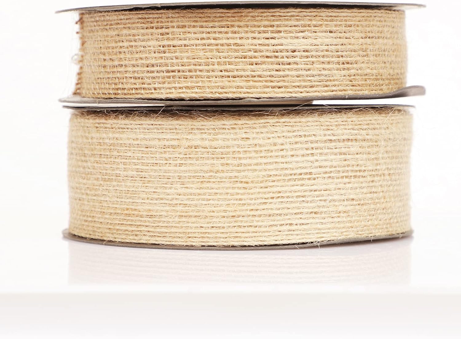 Natural Burlap Ribbon (38mm/25mmx15m)/Roll Jute Hessian Ribbon Linen Ribbon for Valentine Birthday Gift Wrapping Wedding Party Home Decoration - Image 5