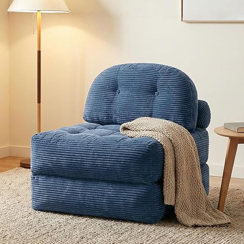 Convertible Corduroy Floor Sofa