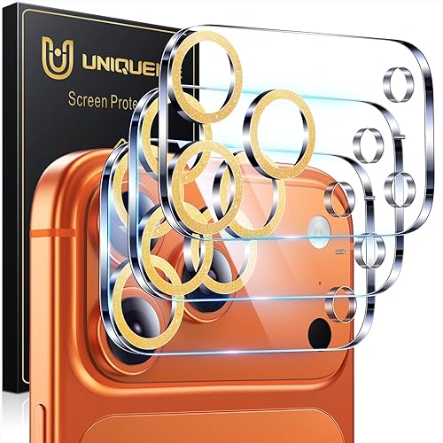 Miniatura 249 de UniqueMe [Paquete de 3 protectores de lente de cámara compatibles con iPhone 14 Pro Max/iPhone 14 Pro, vidrio templado, [compatible con fundas]