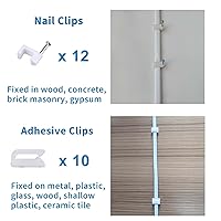 Vista 4 de DIANMU Paquete de 2 cables de extensión de alimentación planos de 20 pies para Wyze Cam v4/v3/OG/v3 Pro, Blink Mini, Kasa Indoor, Blink Mini Pan