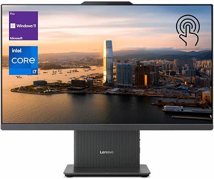 Lenovo IdeaCentre I AIO, 27" QHD Touchscreen, i7-13620H, 16GB DDR5 RAM, 1TB SSD, IR Camera, Wireless Charging Base, HDMI, RJ45, Wireless KB & Mouse, Windows 11 Pro, with Harman Audio Speakers