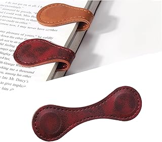Magnetic Bookmarks，Magnetic Leather Bookmark， Magnetic Bookmarks for Women，Gifts for Women, Book Lovers, Family, Friends, Kids, Readers