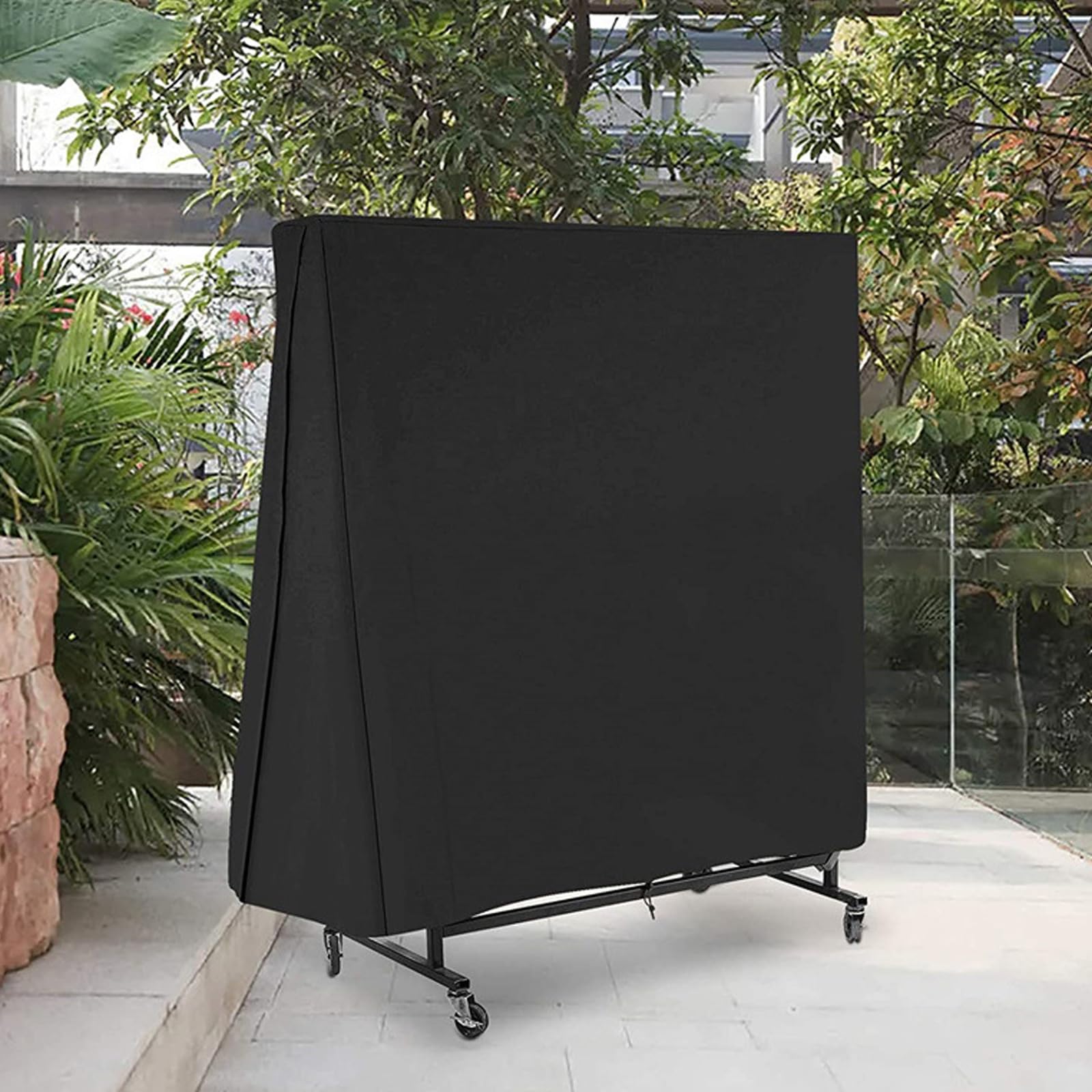 Copertura per Tavolo da Ping Pong,21 0D Oxford Coperture Protettiva per Tavoli da Ping Pong Esterno, Impermeabile Telo di Protezione per Tavolo Ping Pong per Interni Esterni(Size:165 x 70 x 185cm,Colo
