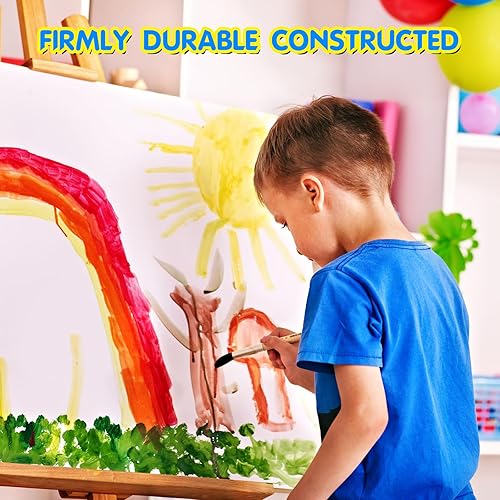 Miniatura 7 de Sherr 6 lienzos grandes de 36 x 48 pulgadas para pintar lienzos de algodón estirados en blanco, lienzos blancos con triple imprimación, perfil,