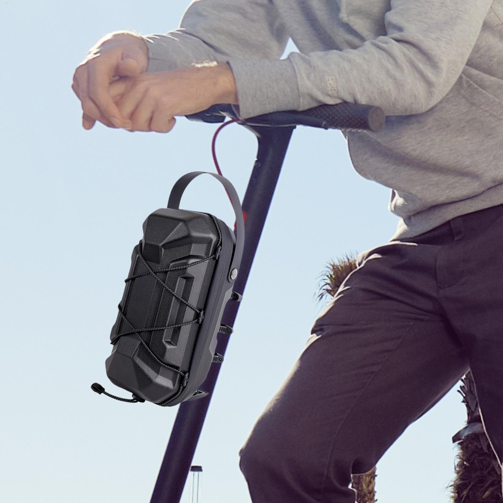 Borsa per Monopattino Elettrico Organizer Impermeabile Manubrio E Bici | Borsa da Manubrio Monopattino Bici, Organizer Manubrio Anteriore, Per Bambini, Adulti E Tutte Le Età