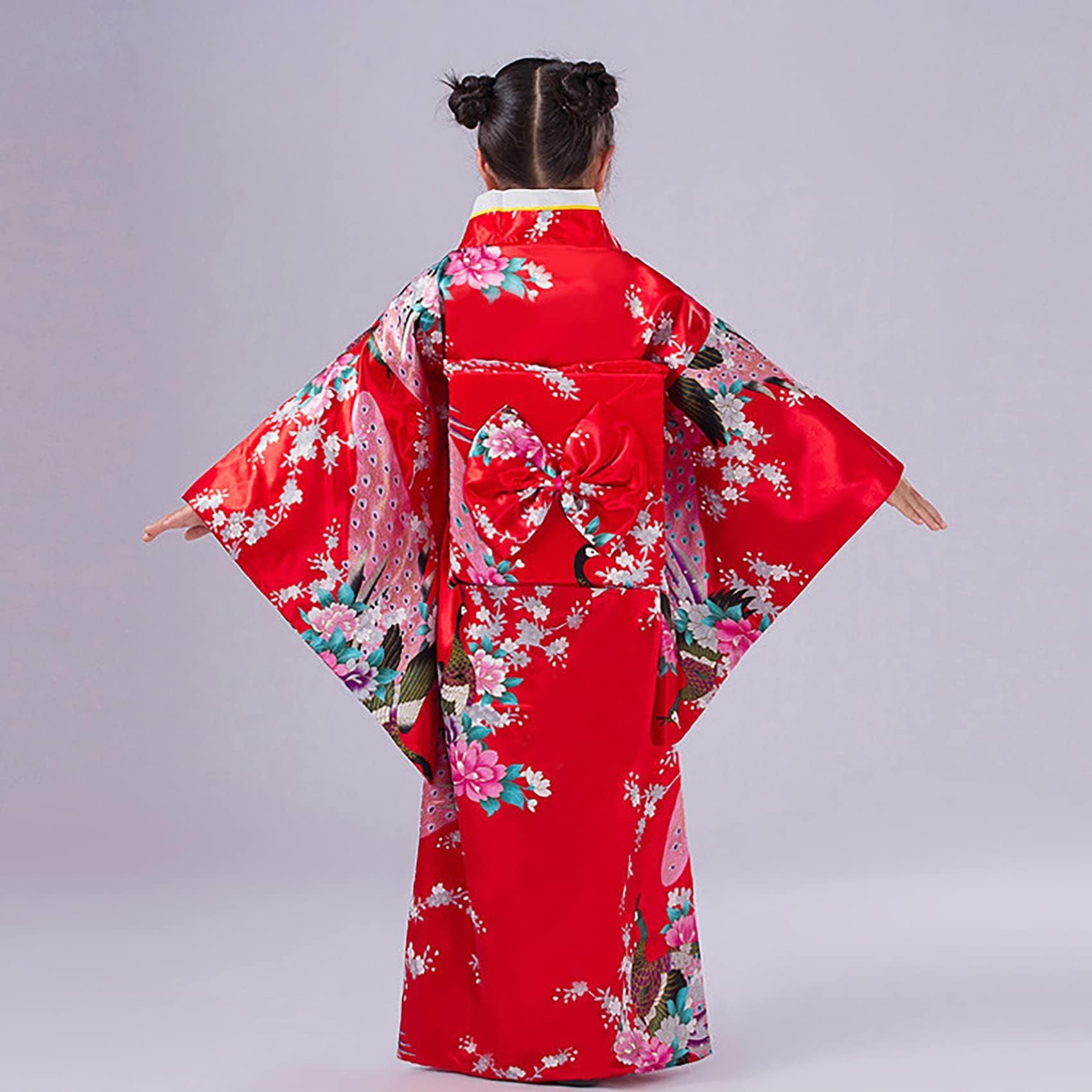 Yukata dziecięca japońska kimono tradycyjna sukienka jedwabna ślubna