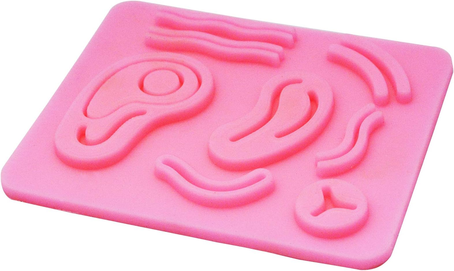 YNR Suture Practice Kit, Reusable Silicon Suture Pad for Suture Training, Durable Suture Pad to be Used by Students, Suture Kit for Training and Practice (Design 1)