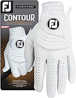 FootJoy Men's Contour FLX Prior Generation Golf Glove - Premium Cabretta Leather for Superior Grip & Comfort