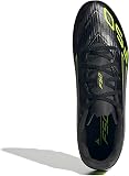 adidas Mixte F50 Club Firm Ground/Multi Ground Football Boots, Core Black/Iron Metallic/Lucid Lemon, 43 1/3 EU - 2