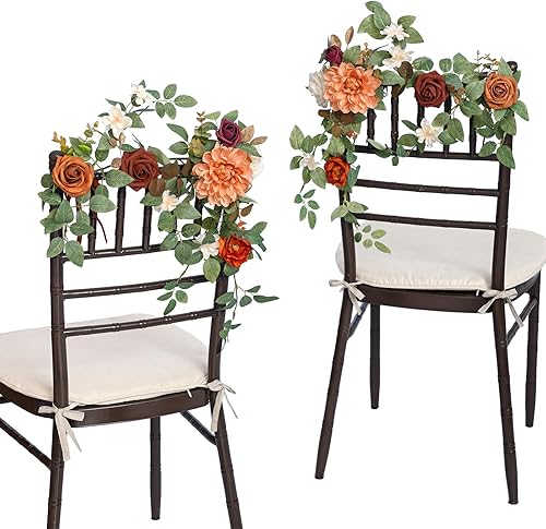 Miniatura 2 de Ling's Moment Decoración de pasillo de boda de 1.8 pies, arreglo de guirnalda de flores para centros de mesa de bodacamino de mesa floraldecoración