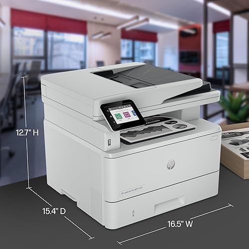 Miniatura 5 de HP Laserjet Pro MFP 4101fdn Impresora en blanco y negro, impresión, escaneo, copia, fax, velocidades rápidas, fácil configuración, impresión móvil,