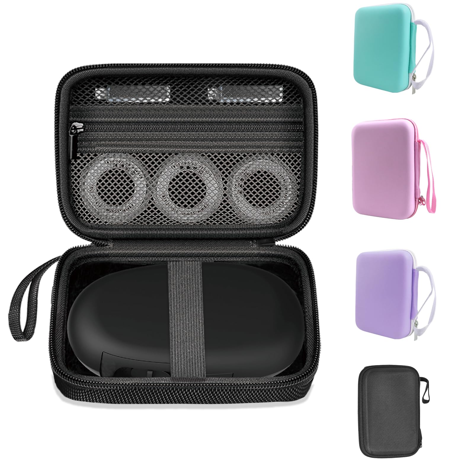 Torba kompatybilna z SUPVAN E10/E16, do urządzenia do opisywania Nelko | P21/prt/NIIMBOT D110/Pristar P15 drukarka etykiet Mini Bluetooth urządzenie ręczne drukarka etykiet (tylko torba) - czarna