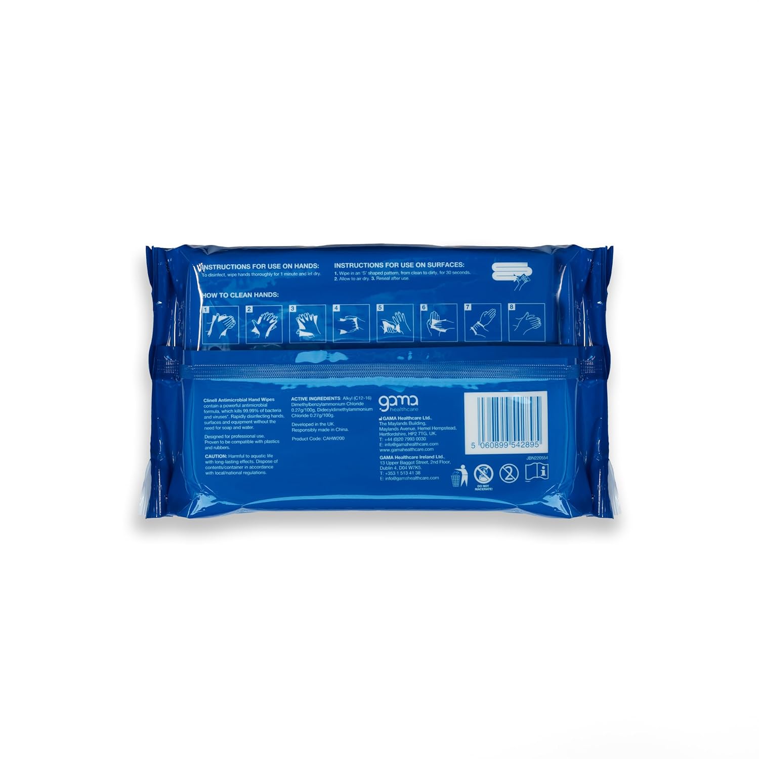 Clinell Antimicrobial Hand Wipes - Pack of 1 - 200 Wipes - Antibacterial, Suitable for Hands and Surfaces - Dermatologically Tested, Kills 99.99% of Germs 3 71fLNfBBGYL. SL1500