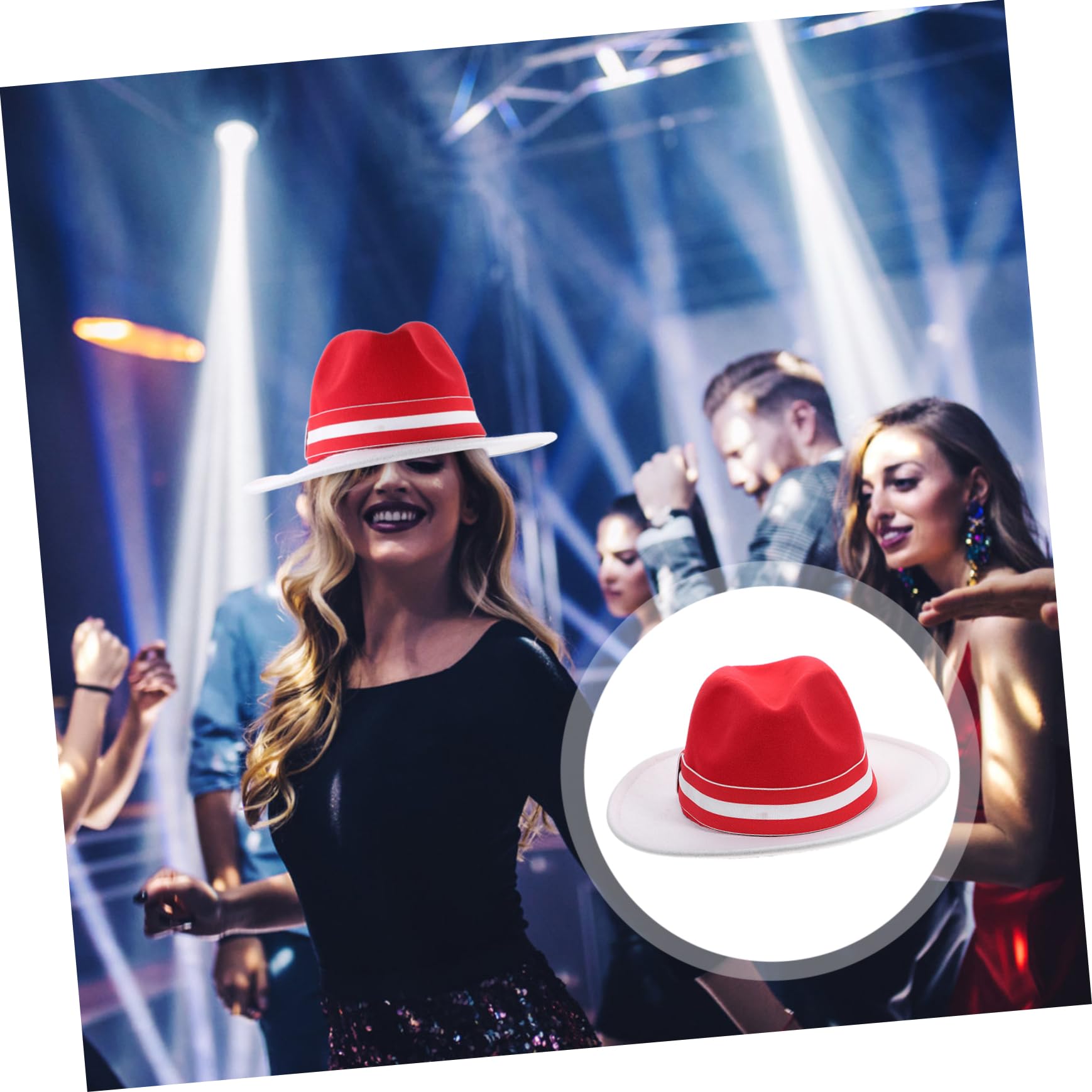 Sombrero De Jazz Sombrero De Vestir Pañuelo Fedoras Sombrero Para El Sol Tapa Sombrero De Vaquera Fiesta Arriba Borde Sombreros Para Mujer Sombreros De Ala Ancha Para Mujer De Lana