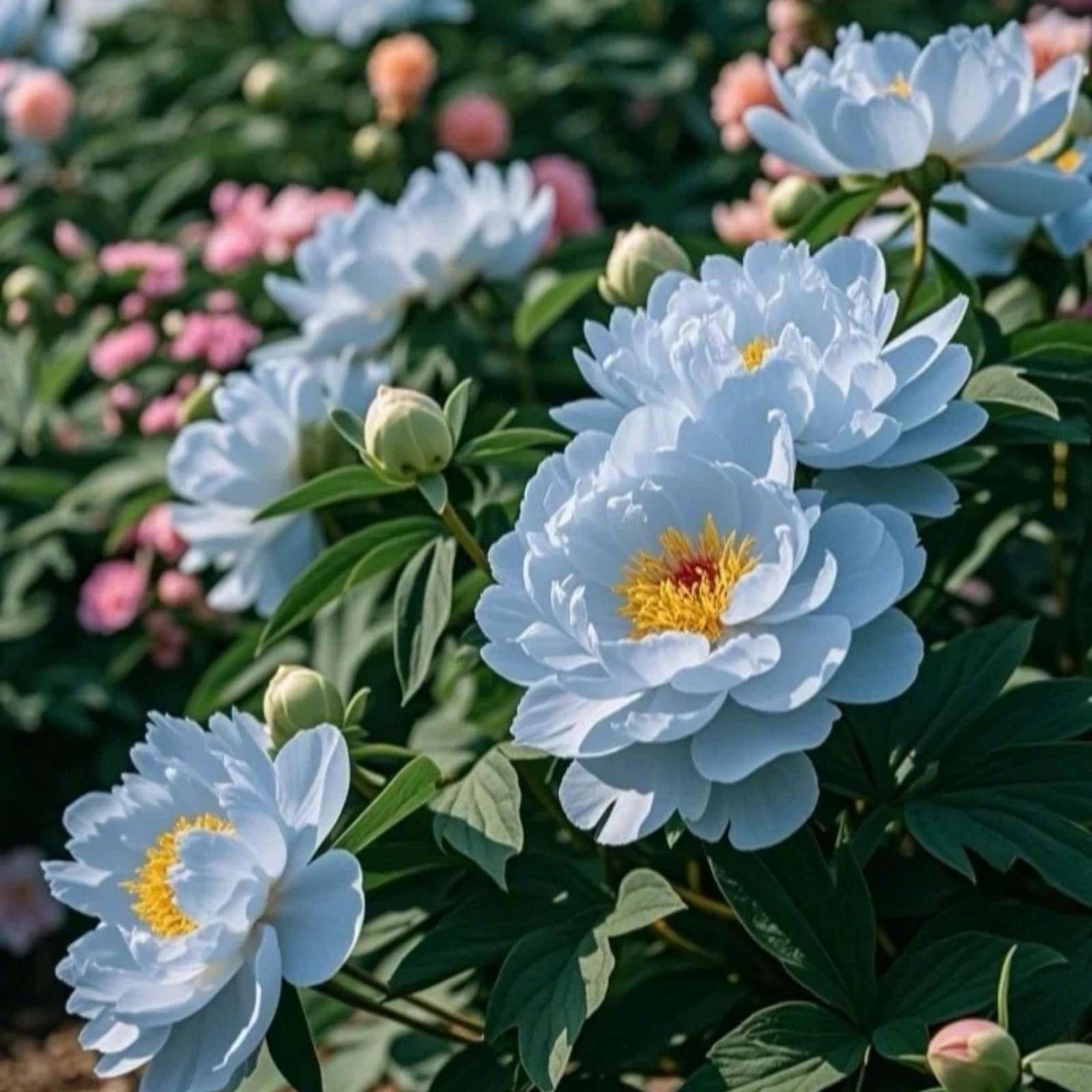 Peony Plants Bulbs Excellent Display Outdoor Perennial Balcony Garden Bulbs Can Be Potted-2bulbs-H