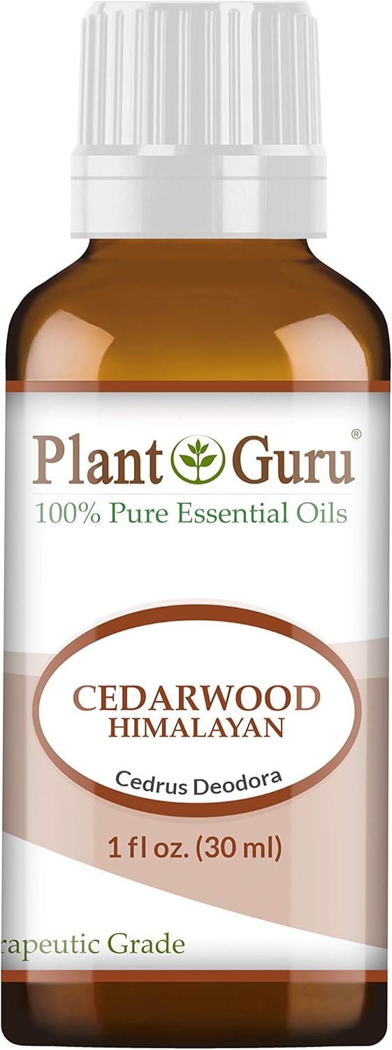 Cedarwood (Himalayan) Essential Oil 1 oz / 30 ml 100% Pure Undiluted Therapeutic Grade for Skin, Body and Hair Growth. Great for Aromatherapy Diffuser and DIY Soap Making