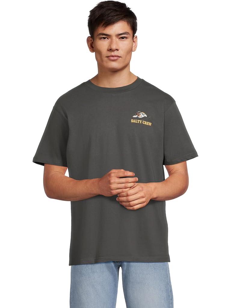 Gray Salty Crew Cast Life Classic Short Sleeve Tee