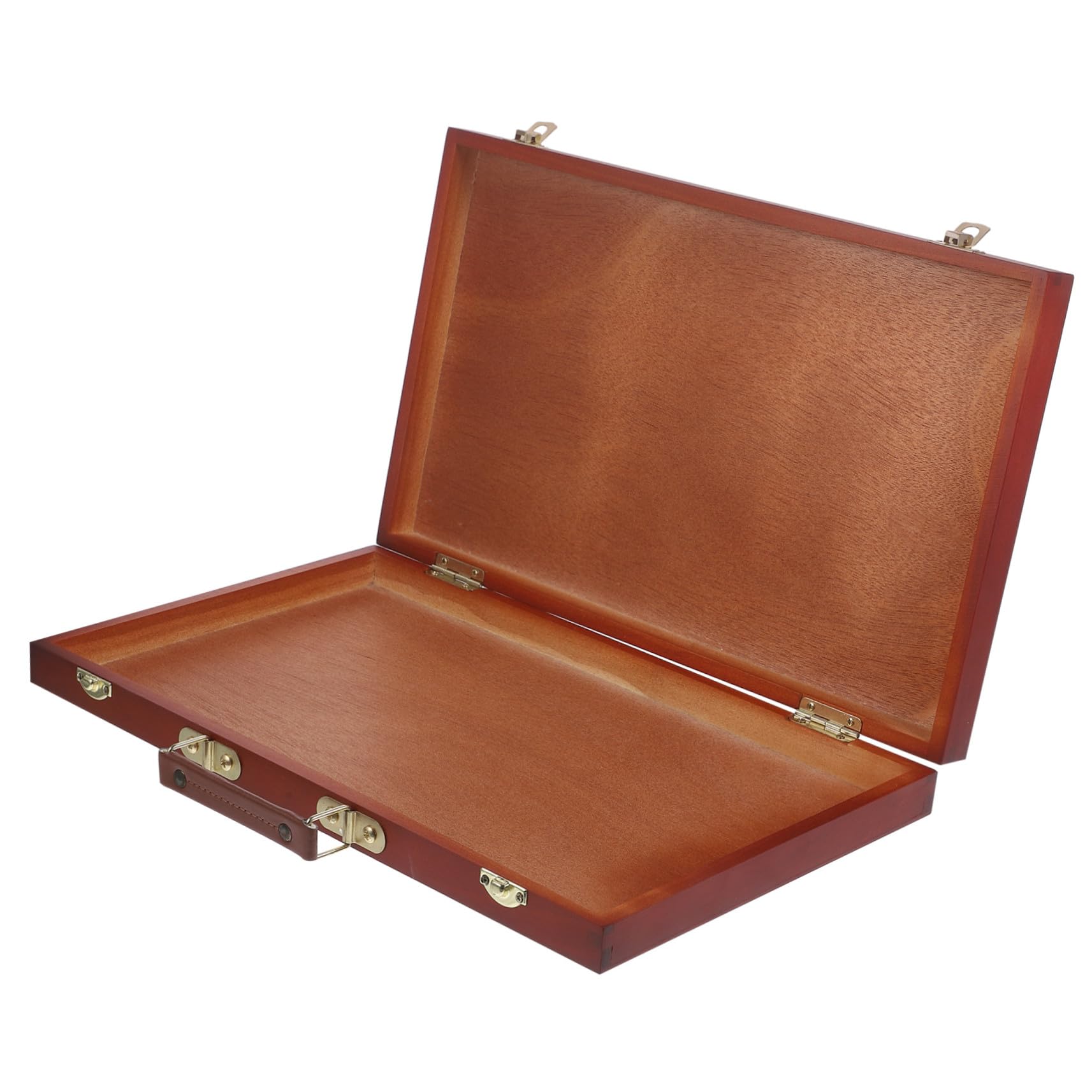 ABOOFAN Boîte de Peinture Bois Multifonctionnelle Légère Boîte à Crayons Portable Style Européen pour Artistes Mallette de Dessin et Rangement Outils Peinture