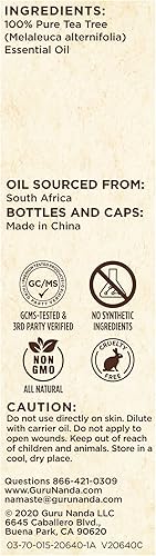 Vista 83 de GuruNanda Aceite esencial de eucalipto, 100% puro, natural y sin diluir para difusores, mejora tu espacio de respiración, perfecto para masajes