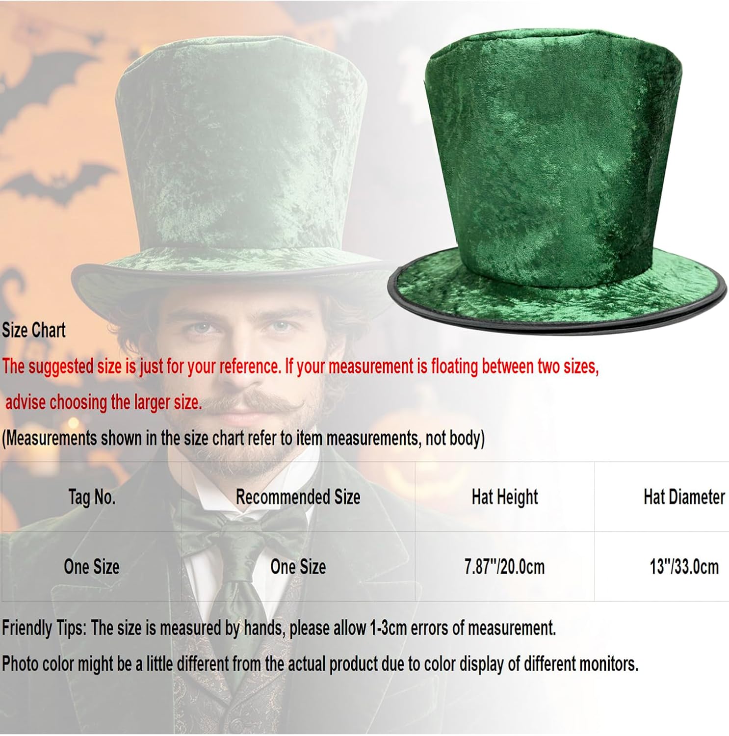 Retro Halloween Magician Hat for Victorian Stovepipe Hat Formal Tuxedo Vampire Costume Hats