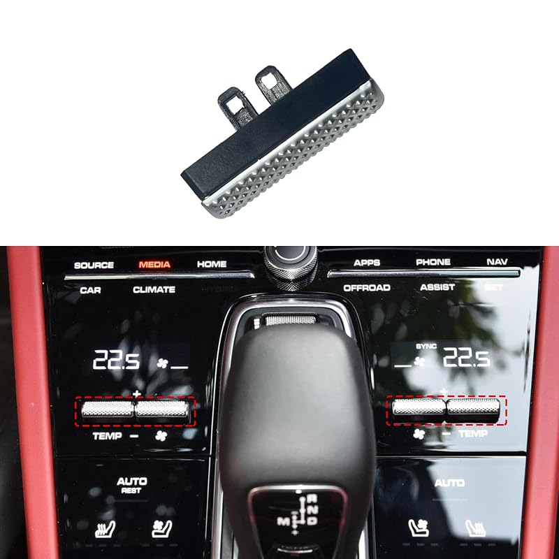 Botão de controle de temperatura e ventilador do ar-condicionado Y-QIPED para Porsche Panamera e Macan 2018–2023 – 1 unidade