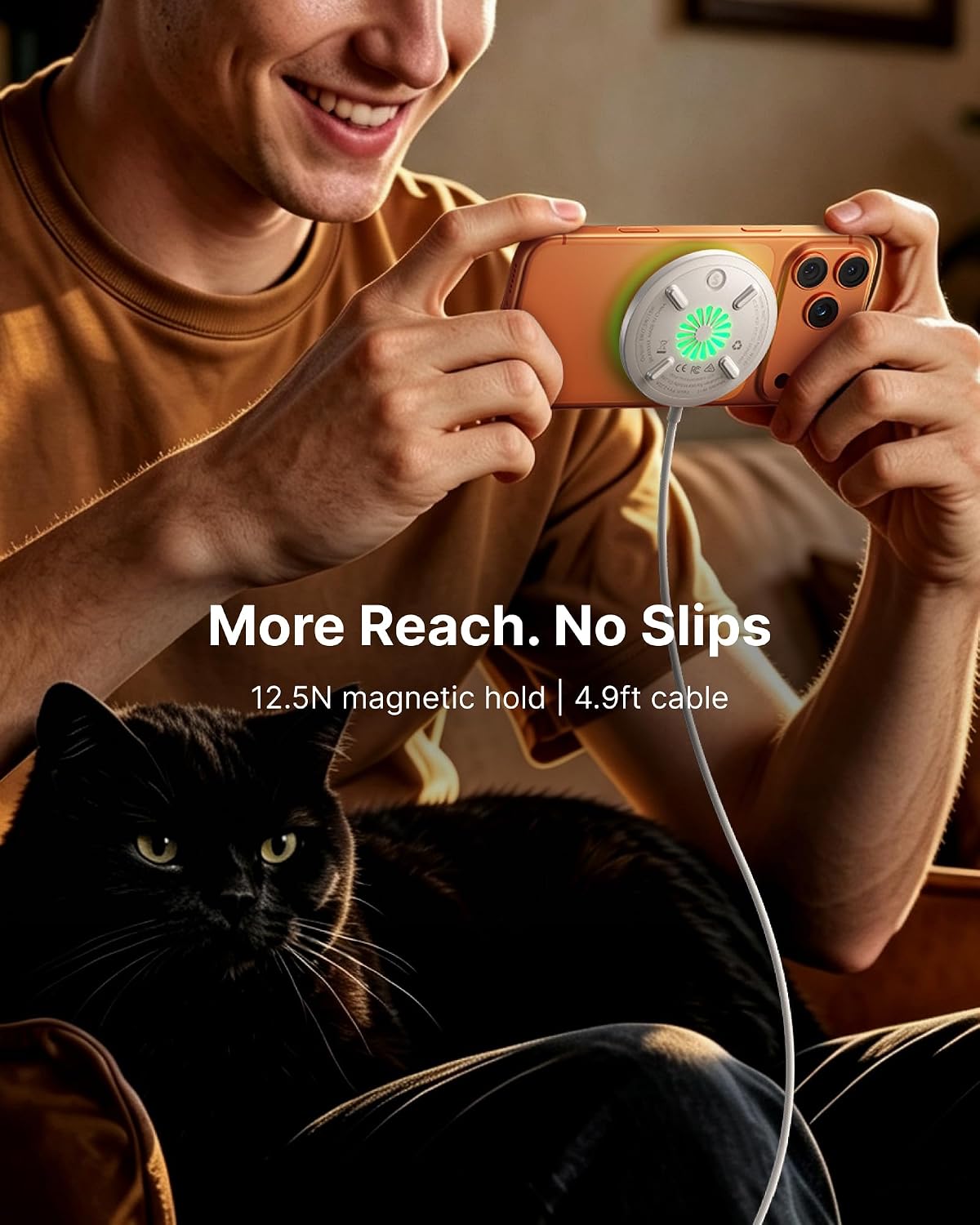 INIU Magnetic Wireless Charger, Qi2 15W Fast Charging Pad Travel Charger