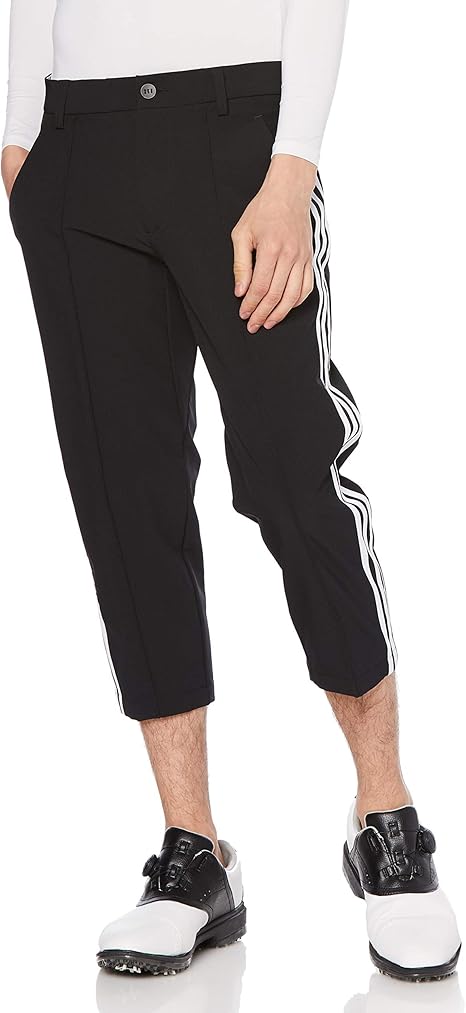 Amazon アディダスゴルフ パンツ Ex Stretch Active スリーストライプス クロップドパンツ メンズ ロング パンツ 通販
